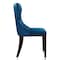 Manhattan Comfort Reine Velvet Dining Chair (Set of Two) in Cobalt Blue and Walnut DC007-CB - alternate 3